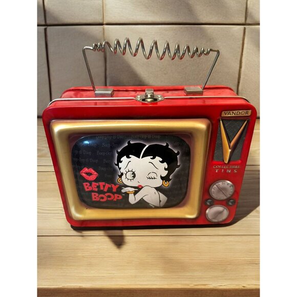 Vintage 1999 Vandor Betty Boop Collectible Tin Lunch Box - Picture 1 of 7